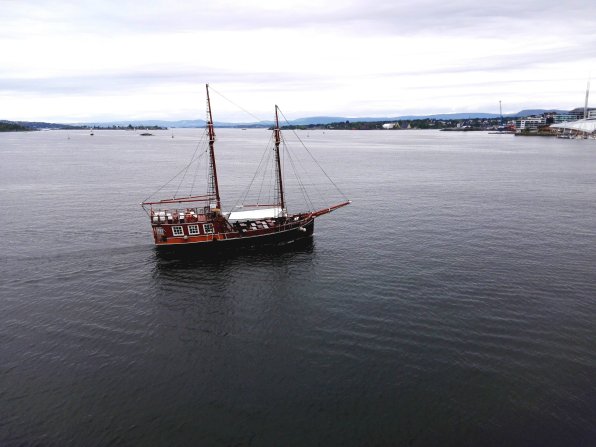 Segelschiff im Oslofjord